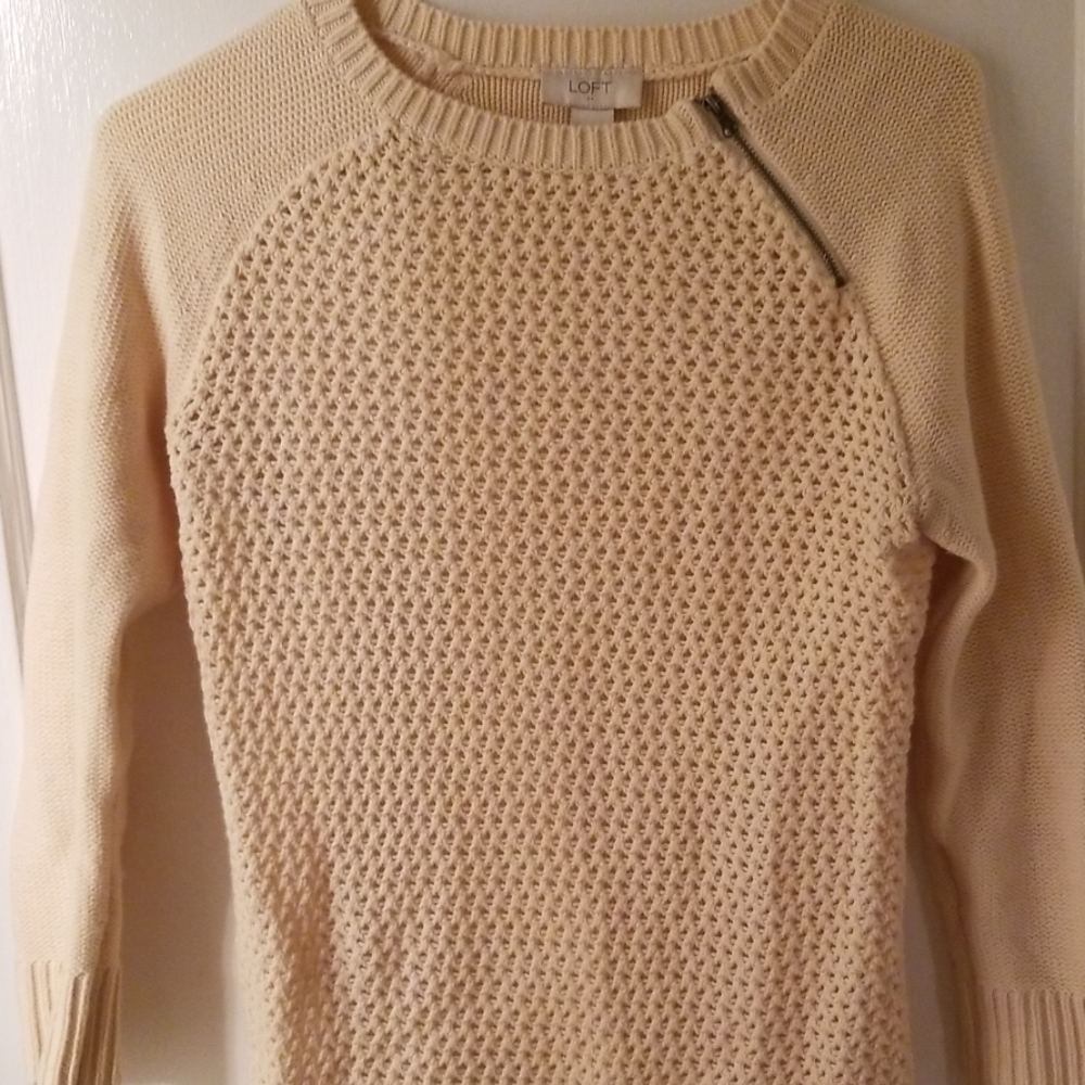 Loft cream colored sweater